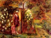 William James Glackens - Two In A Garden